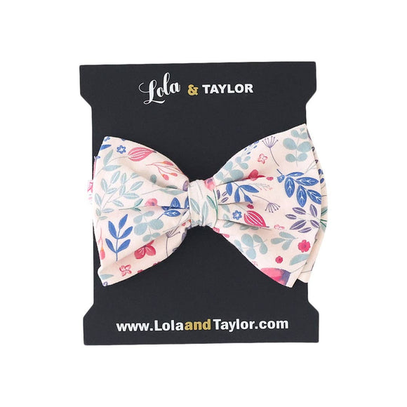 Lola & Taylor Large Bow Headband - Ditsy Floral