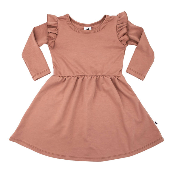Baby/Kids Harper Dress | Terracotta