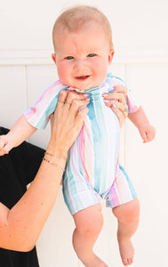 Baby Swim in Watercolor Stripe