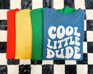 BLUE Cool little Dude | Kid's Graphic Tee