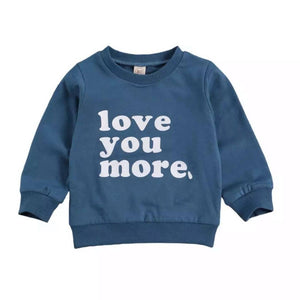 Tiny Love You More Pullover - Blue