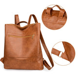 Everleigh Vegan Leather Backpack Tote Bag